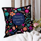 Customised Artistic Floral Doodle Printed Cushion